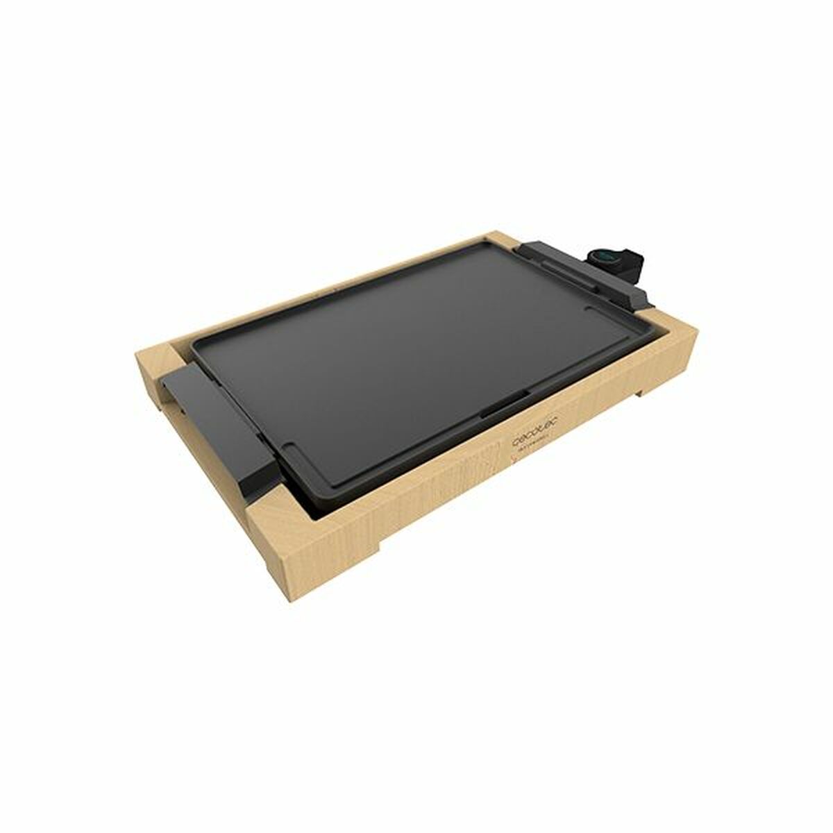 Plancha électrique design bambou