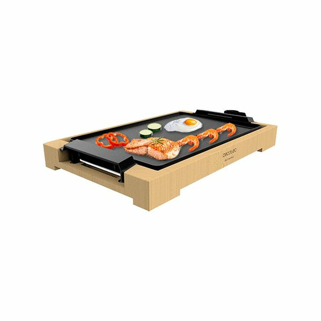 Plancha électrique premium effet bambou – Élégance et performance