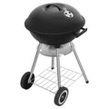 Barbecue charbon rond avec couvercle – Portable avec roues