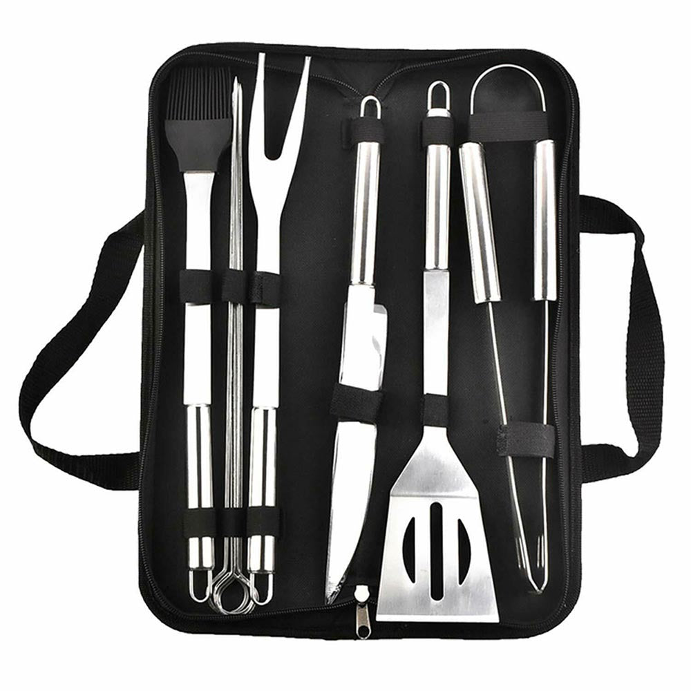 Set complet de 9 ustensiles barbecue en acier inoxydable – Kit BBQ avec housse de rangement