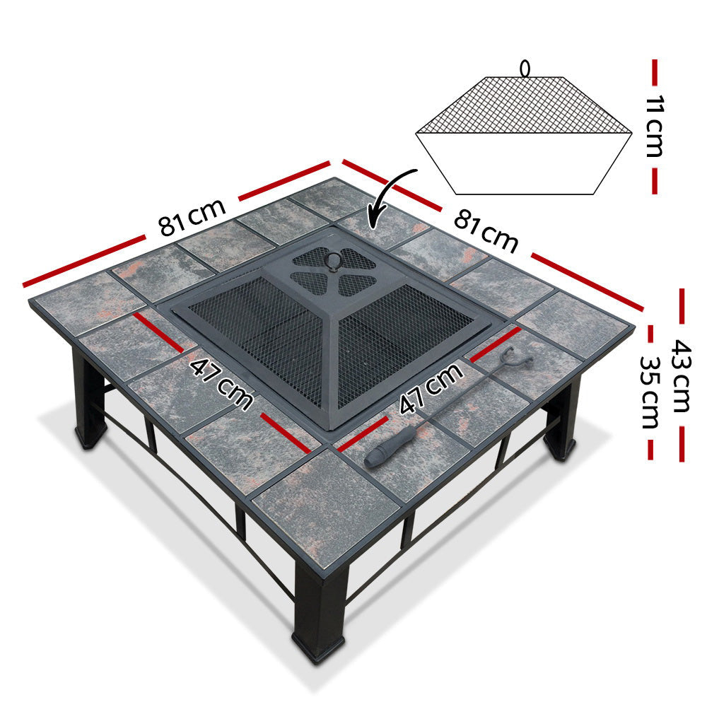 Brasero-barbecue 4 en 1