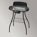 Barbecue électrique sur pied 2000W – Compact et pratique