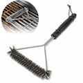 Brosse BBQ Inox Triple Tête pour Grille et Plancha