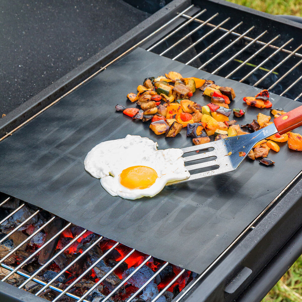 Tapis anti-adhésif barbecue réutilisable – Lot de 2 pour BBQ et four