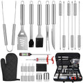 Kit complet accessoires barbecue 25 pièces – Set BBQ premium avec housse de rangement