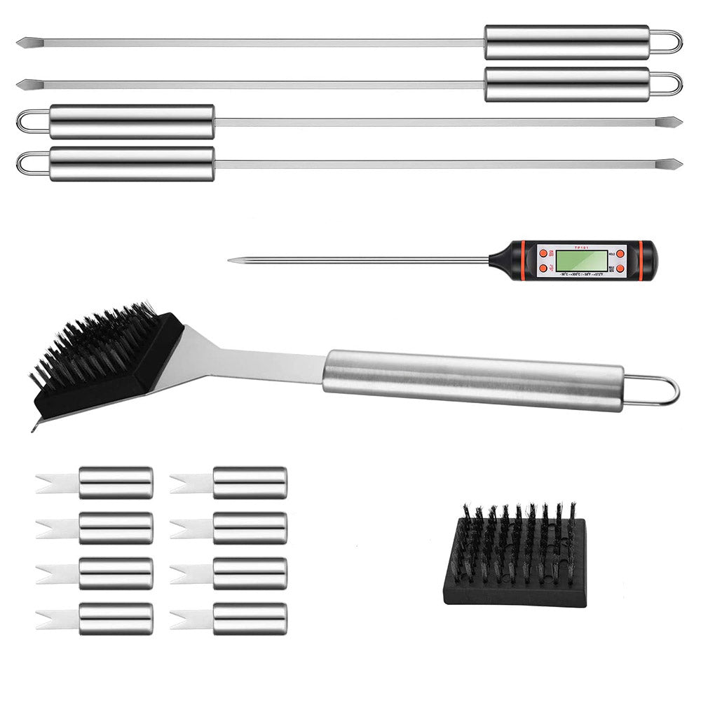 Kit complet accessoires barbecue 25 pièces – Set BBQ premium avec housse de rangement