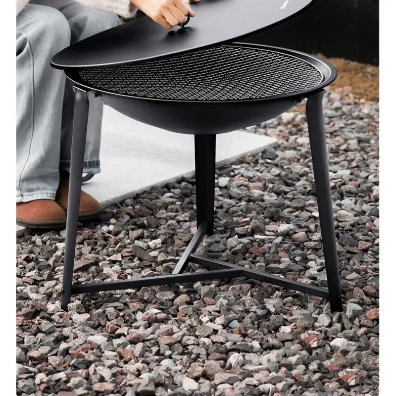 Barbecue rond ambiance brasero
